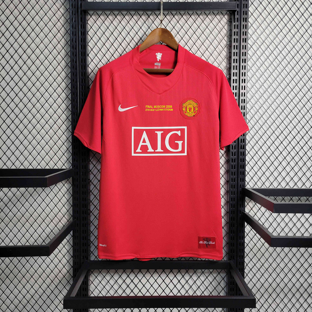 Manchester United Retro 07-08 Home Jersey - Champions League Final Version